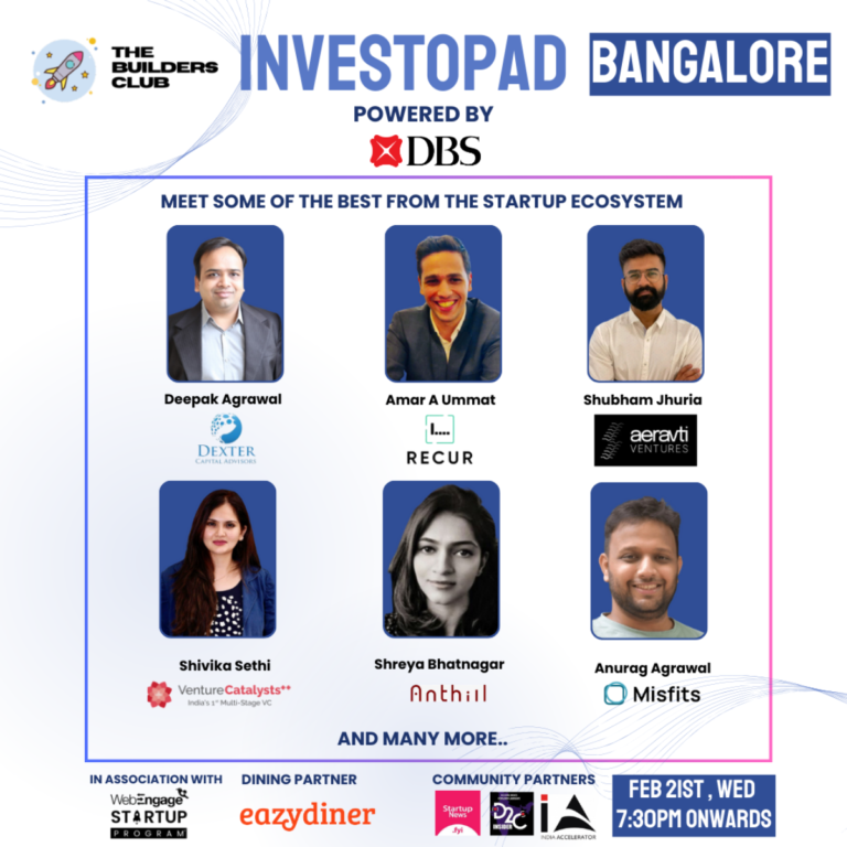 TBC Investopad Bangalore | Feb 21st| LIMITED SLOTS