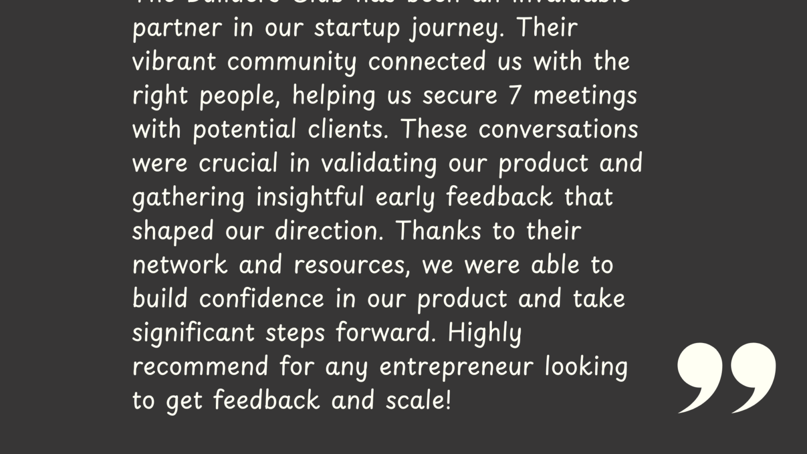 Discovery Call Testimonials