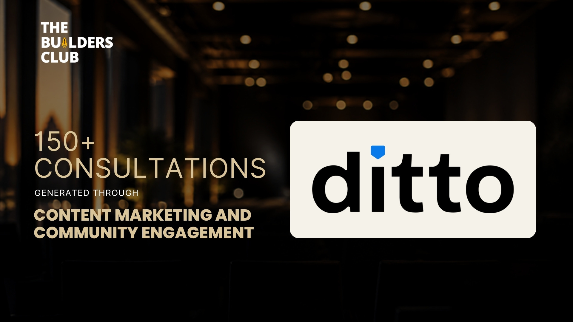 Ditto Finance success story - The Builders Club